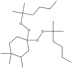 3,4,4-Trimethyl-1,1-bis(1,1-dimethylpentylperoxy)cyclohexane Struktur