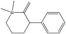 2-Methylene-1,1-dimethyl-3-phenyl-1-silacyclohexane Struktur