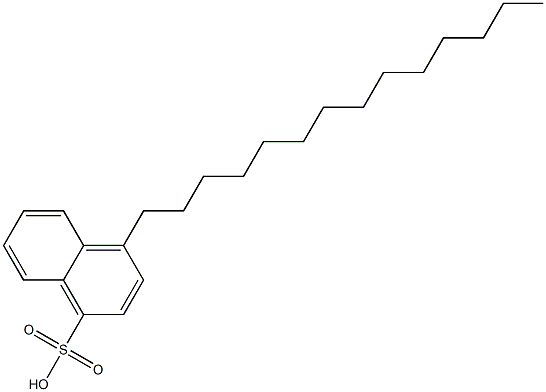 4-Tetradecyl-1-naphthalenesulfonic acid Struktur