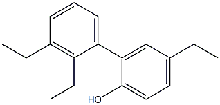 4-Ethyl-2-(2,3-diethylphenyl)phenol Struktur