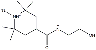 2,2,6,6-Tetramethyl-4-(2-hydroxyethyl)carbamoylpiperidine 1-oxide Struktur