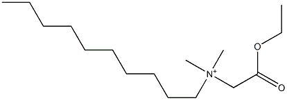 N-(Ethoxycarbonylmethyl)-N,N-dimethyl-1-decanaminium Struktur