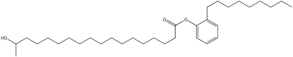 17-Hydroxystearic acid 2-nonylphenyl ester Struktur