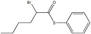 2-Bromohexanethioic acid S-phenyl ester Struktur