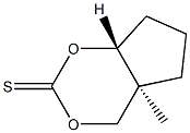 (4aS,7aR)-4a-Methyl-4,4a,5,6,7,7a-hexahydrocyclopenta-1,3-dioxin-2-thione Struktur