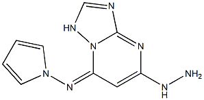 5-Hydrazino-7-pyrrolizino[1,2,4]triazolo[1,5-a]pyrimidine Struktur