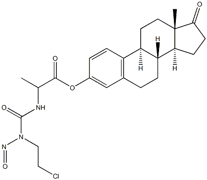 Estrone 2-[3-(2-chloroethyl)-3-nitrosoureido]propionate Struktur