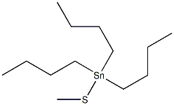 Tributylmethylthiostannane Struktur