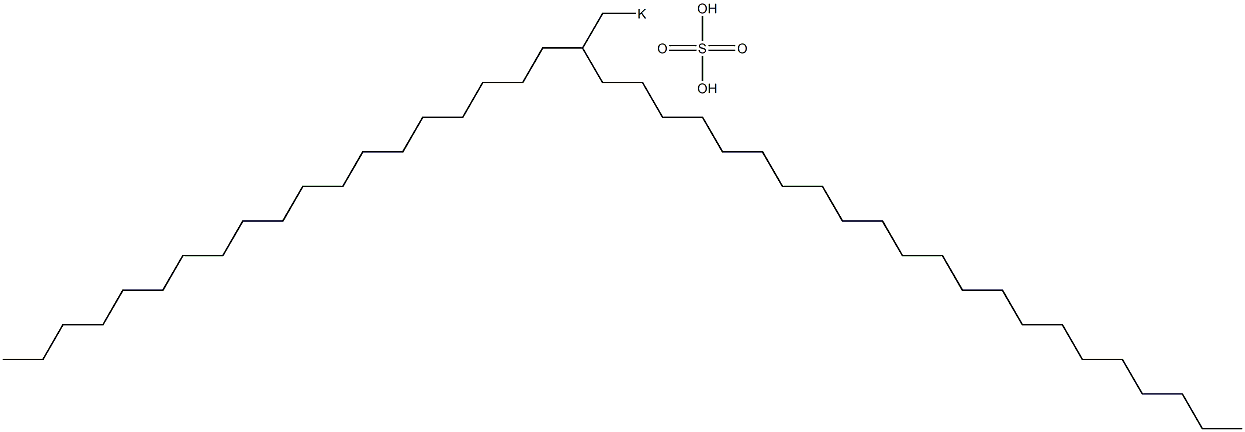 Sulfuric acid 2-nonadecyltetracosyl=potassium salt Struktur