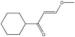 1-Cyclohexyl-3-methoxy-2-propen-1-one Struktur