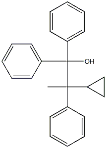 2-Cyclopropyl-1,1,2-triphenyl-1-propanol Struktur