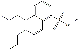 5,6-Dipropyl-1-naphthalenesulfonic acid potassium salt Struktur