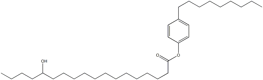 14-Hydroxystearic acid 4-nonylphenyl ester Struktur