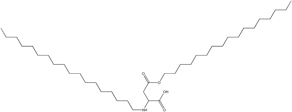 2-Octadecylamino-3-(heptadecyloxycarbonyl)propionic acid Struktur