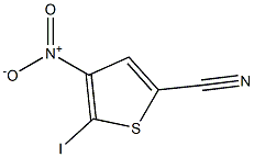 2-Iodo-3-nitrothiophene-5-carbonitrile Struktur