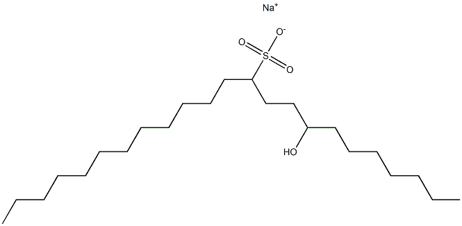 8-Hydroxytricosane-11-sulfonic acid sodium salt Struktur