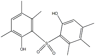 2,2'-Dihydroxy-3,4',5,5',6,6'-hexamethyl[sulfonylbisbenzene] Struktur