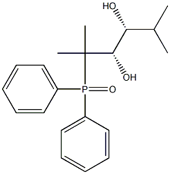 (3S,4R)-2,5-Dimethyl-2-(diphenylphosphinyl)hexane-3,4-diol Struktur