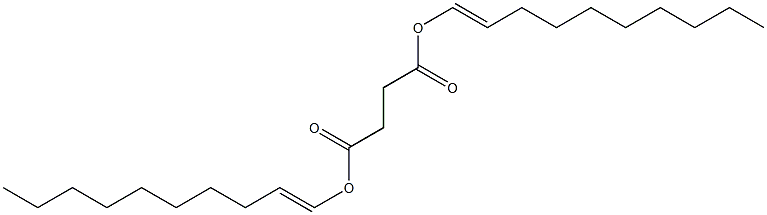 Succinic acid di(1-decenyl) ester Struktur