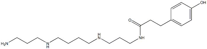 N-[3-[[4-[(3-Aminopropyl)amino]butyl]amino]propyl]-3-(4-hydroxyphenyl)propanamide Struktur