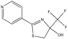 4-(Trifluoromethyl)-2-(4-pyridyl)-2-thiazolin-4-ol Struktur