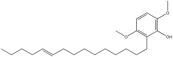 3,6-Dimethoxy-2-(10-pentadecenyl)phenol Struktur