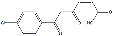 (Z)-4,6-Dioxo-6-(4-chlorophenyl)-2-hexenoic acid Struktur