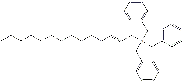 (2-Tetradecenyl)tribenzylaminium Struktur