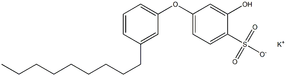 3-Hydroxy-3'-nonyl[oxybisbenzene]-4-sulfonic acid potassium salt Struktur