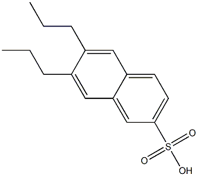 6,7-Dipropyl-2-naphthalenesulfonic acid Struktur