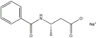 [S,(+)]-3-(Benzoylamino)butyric acid sodium salt Struktur