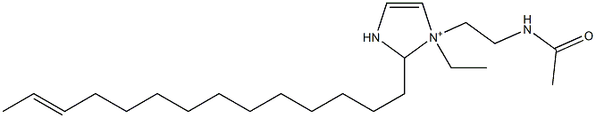 1-[2-(Acetylamino)ethyl]-1-ethyl-2-(12-tetradecenyl)-4-imidazoline-1-ium Struktur