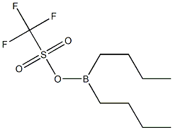 (Trifluoromethylsulfonyloxy)dibutylborane Struktur