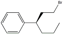 [R,(-)]-1-Bromo-3-phenylhexane Struktur