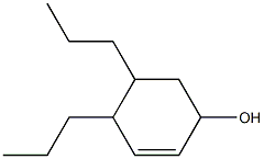 4,5-Dipropyl-2-cyclohexen-1-ol Struktur