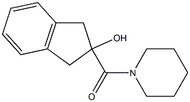 1-[(2-Hydroxyindan-2-yl)carbonyl]piperidine Struktur