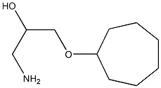 1-Amino-3-(cycloheptyloxy)-2-propanol Struktur