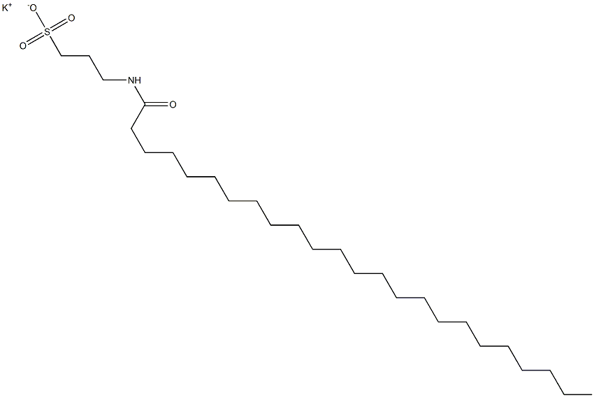 3-[(1-Oxotetracosyl)amino]-1-propanesulfonic acid potassium salt Struktur