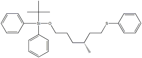 (3R)-1-Phenylthio-3-methyl-6-(tert-butyldiphenylsiloxy)hexane Struktur