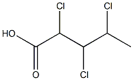 2,3,4-Trichlorovaleric acid Struktur