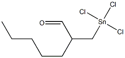 2-[(Trichlorostannyl)methyl]heptanal Struktur