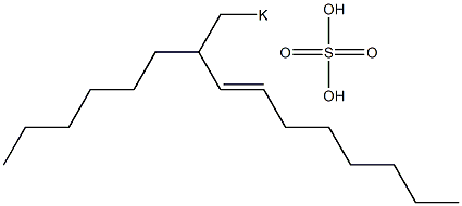 Sulfuric acid 2-hexyl-3-decenyl=potassium ester salt Struktur