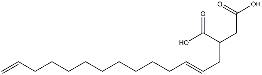 (2,13-Tetradecadienyl)succinic acid Struktur