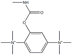 N,N,N,N',N',N'-Hexamethyl-2-[[(methylamino)carbonyl]oxy]-1,4-benzenediaminium Struktur