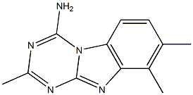 4-Amino-2,7,8-trimethyl-1,3,4a,9-tetraaza-4aH-fluorene Struktur