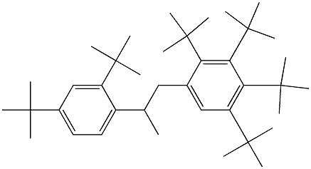 1-(2,3,4,5-Tetra-tert-butylphenyl)-2-(2,4-di-tert-butylphenyl)propane Struktur