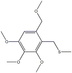 3,4,5-Trimethoxy-1-methoxymethyl-2-methylthiomethylbenzene Struktur