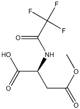 (2S)-2-(Trifluoroacetylamino)succinic acid 4-methyl ester Struktur