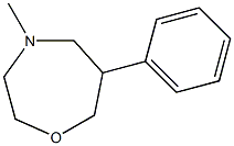 4-Methyl-6-phenylhexahydro-1,4-oxazepine Struktur