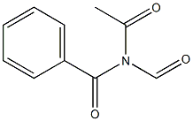 N-Benzoyl-N-formylacetamide Struktur